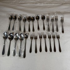 24 Peices Of Supreme Cutlery By Towle Variety Flatware Unknown Pattern picture