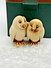 Harmony Kingdom Franklin & Eleanor Owls UK Made Two by Two 1788 picture