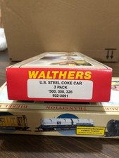 Walthers  HO   932 3091   US Steel Coke Car  3-Pack   Kit   Sealed picture