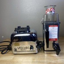 VTG Vita Mix 3600 Blender Vintage Chrome Stainless Steel SS Action Dome Video picture