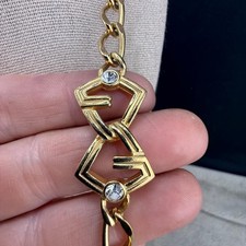 Vintage Givenchy Necklace Gold Tone SIgned 36