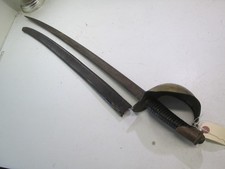 US CIVIL WAR MODEL 1860 NAVY CUTLASS SWORD & SCABBARD AMES MARKED DATED 1862 231 picture