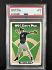 1993 Topps - Derek Jeter #98 (RC) 1992 Draft Pick PSA 9 picture