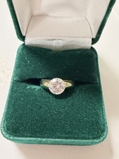 14k Gold Round CZ Ring 3.43 G Total Weight. picture