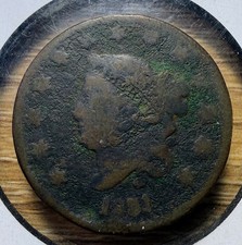 1831 Coronet Head Large Cent - Actual Coin Shown -  Tracking INV184 picture