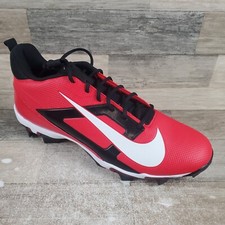 Nike Alpha Menace 4 Shark Mens Sz 13 Red White Academy Sport Football Cleats picture
