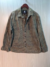 Dulth Alaskan Hardgear Stone Run Overshirt Shirt Jacket Mens XL Green Camo Snap picture