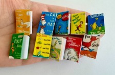 10 pcs set 1:12 Miniature Dr. Seuss children's Books Set Dollhouse Miniature picture