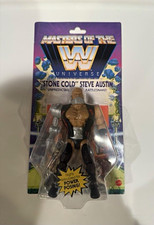 Mattel Masters of the WWE Universe Stone Cold Steve Austin Figure + Sheet picture