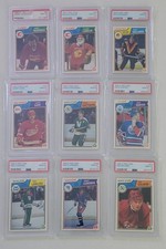 Lot of 9 1983-84 O-Pee-Chee OPC Hockey - All PSA 10 GEM MINT - 3 Rookie Cards RC picture