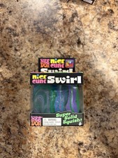 BLUE GREEN Schylling NeeDoh Nice Cube Swirl. Super Solid Squish AUTHENTIC picture