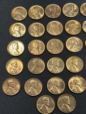 (Lot of 27) 1956 - 1965 Red Pennies Uncirculated | Dates Etc In Description picture