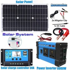All-in-One 6000W Solar Generator: 600W Panel + MPPT Controller & Dual Voltage In picture
