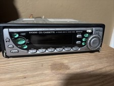 SANYO EXCD -1000 VINTAGE CASSETTE AND CD - RADIO LOWRIDER Flip Down Face picture