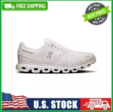 Men's On Cloud 6 Running Shoes, White/White, Regular picture