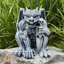 qumHmup Gargoyle Sculpture Figurine,Gothic Stone Statue  picture
