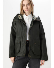 Rustic ~ Barbour Hollies Waxed Jacket w/ Hood MSRP$465 ~ British Elegance picture