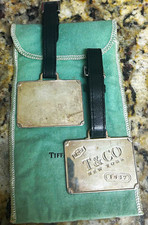 Vintage Tiffany & Co. 1837 Sterling Silver Luggage Tags – Pair picture