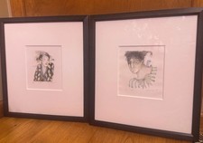 2 Deborah Donelson Signed Hand Colored Lithographs Gomez Gallery Artist Proof picture