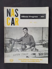 1958 NASCAR Grand National/Convertible Program, Early April/ Cover-Gwyn Staley picture