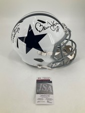 BERNIE KOSAR DALLAS COWBOYS SIGNED FULL SIZE REPLICA HELMET JSA WITNESS COA picture