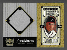 Greg Maddux HOF 1999 Upper Deck Century Legends Memorabila Gray picture