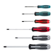 Vessel 6pc JIS Screwdriver Set MEGADORA IMPACTA 9806JSPB Like Phillips JAPAN picture