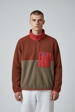 Patagonia Men M's Microdini 1/2 Zip P/O Two-Tone Half-Zip Fleece Pullover Size S picture