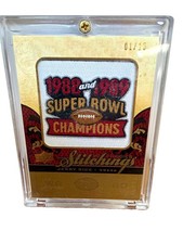 Upper Deck Premier Stitchings Jerry Rice 49ers 88/89 Super Bowl PS-JR Gold /15 picture