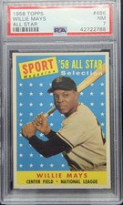 1958 Topps Willie Mays All-Star #486 Giants PSA 7 NM picture