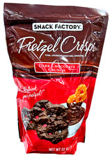 Snack Factory Dark Chocolate Crunch Pretzel Crisps 20 Oz EXP 03/2027 picture