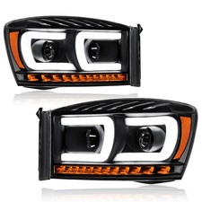 for 2006-2008 Dodge Ram 1500 2500 3500 LED DRL Headlights Left Right Side picture