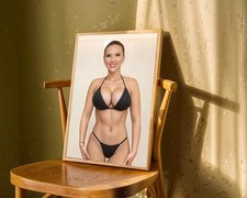 Poster Print, Scarlett Johansson Celebrity Wall Art, Actress Photo,Rolled Poster picture