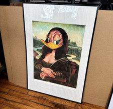 Vintage Walt Disney Dick Ruhl Mona Duck Lithograph Print 25x18 Signed 1264/1300 picture