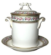 GDA Limoges Porcelain Jar & Plate 6 in picture