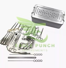 New Tonsillectomy and Adenoidectomy 30 pcs Set Surgical Instruments Kit with Box picture