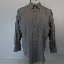 Vintage Sir Pendleton Virgin Wool Button Down Shirt Men's M Plaid Houndstooth picture