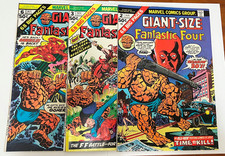 Giant-Size Fantastic Four # 2, 3, 6.    #2 – VF/NM;    #3 – F/VF;    #4 - VF picture