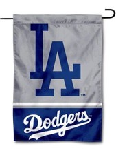 MLB Los Angeles Dodgers Garden Flag Double Sided MLB Dodgers Premium Yard Flag picture