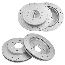 Drilled Slotted Rotors 12.99/13.66 for 04-08 F-150&06-08 Mark LT 54109 54111 4WD picture