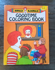 Vintage 1982 McDonald's Ronald McDonald Goodtime Coloring Book picture