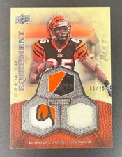 2008 Upper Deck Premier Chad Johnson Premier Equipment LOGO Patch /25 Bengals picture