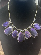 STUNNING Kate Spade 'SET IN STONE' Semiprecious Statement Bib Necklace *NEW* picture