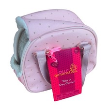 Our Generation Hop In Dog Carrier Fits Most 18 Inch Dolls Dual Handles Pink picture