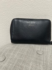 Gucci Wallet,  Swing Black Pebble Leather Zip Around Wallet. picture