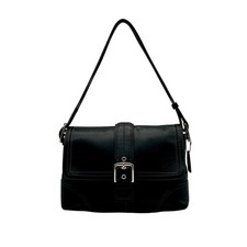 Coach Black Vintage Hampton Flap Bag F11196 picture