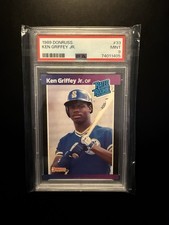 1989 Donruss - Rated Rookie Ken Griffey Jr - PSA 9 picture