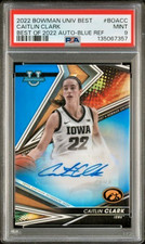2022-23 Bowman's Best Caitlin Clark Blue Refractor Auto /150 PSA 9 BOA-CC picture
