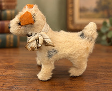 Vintage 1950s Steiff Foxy Terrier Dog 3.5
