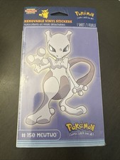 Vintage Pokemon #150 Mewtwo Removable Vinyl Sticker 1999 Nintendo New SEALED picture